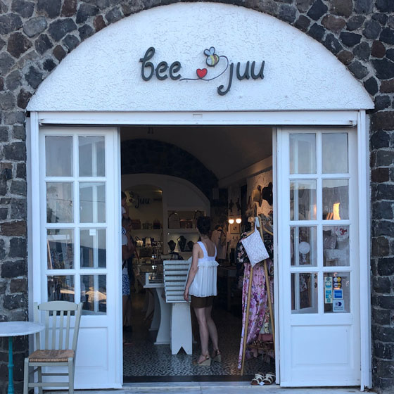 Afroditi Venus Santorini Bee juu shop